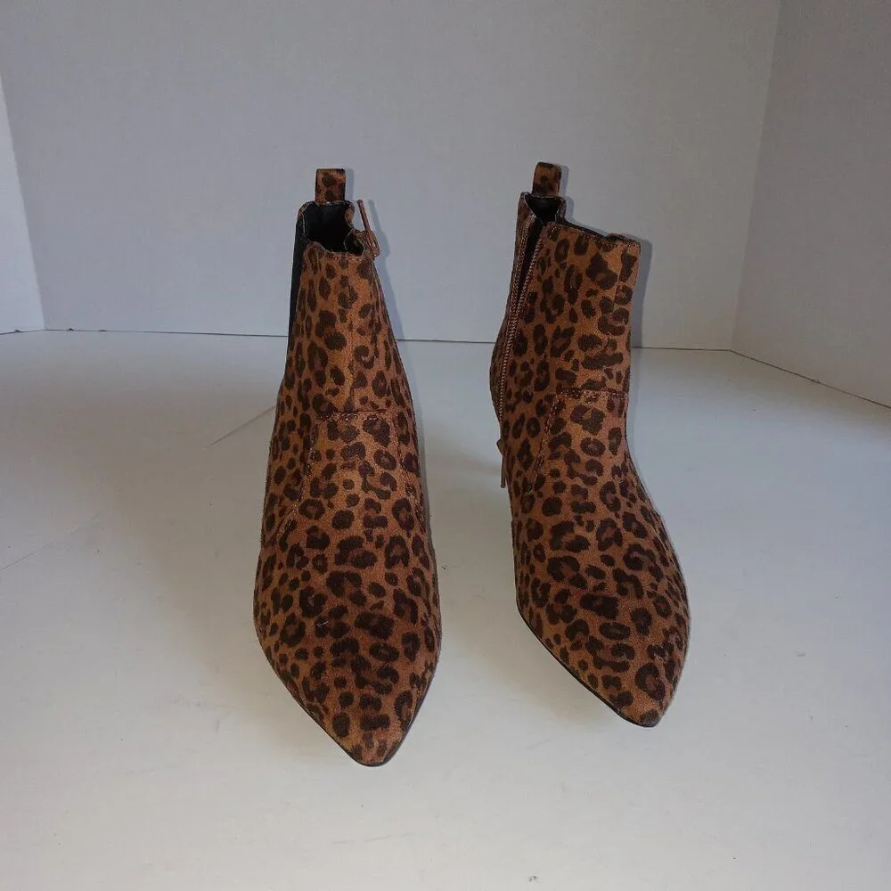 NWOB  - S. Oliver Leopard Print Ankle Boots - Size 7.5